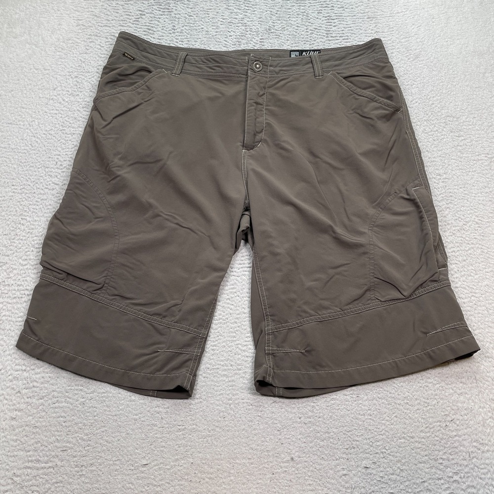 Kuhl Cargo Shorts Men's Size 40 (Fits 42) Brown *Read Flaws* 13"
